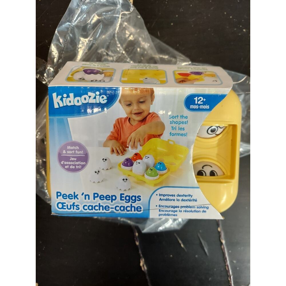 Kidoozie Peek n Peep Eggs Matching Toy with Sounds and Shapes for Kids New - Picture 2 of 3